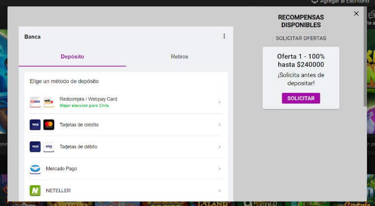 depositar casino redcompra