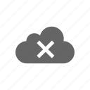 computer cloud, remove, server, cloud, store, delete