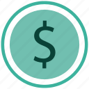 currency, dollar, finance, payment icon