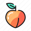 food, fruit, healthy, peach