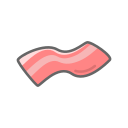 bacon, food, meat