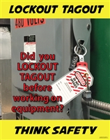 Lockout Tagout Safety Poster