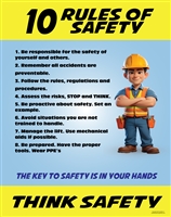 10 Rules of Safety Poster