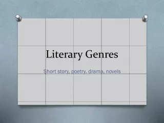 Literary Genres