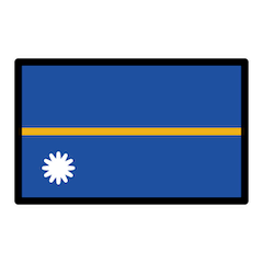 Bandera de Nauru on Openmoji