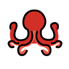 Octopus on Openmoji