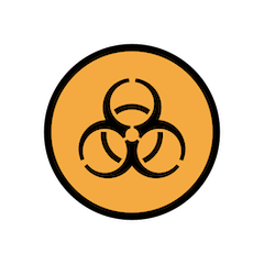 Biohazard on Openmoji