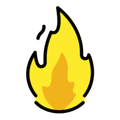 Fire on Openmoji