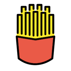 French Fries on Openmoji