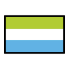 Bandera de Sierra Leona on Openmoji