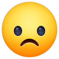 Frowning Face on Facebook