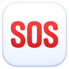 Symbole SOS on Facebook