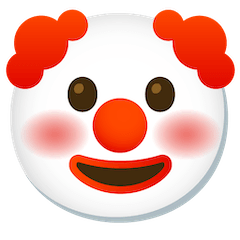 Visage de clown on Google