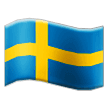 Flagge von Schweden on Samsung