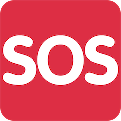 Symbole SOS on Twitter