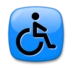 Symbole de fauteuil roulant