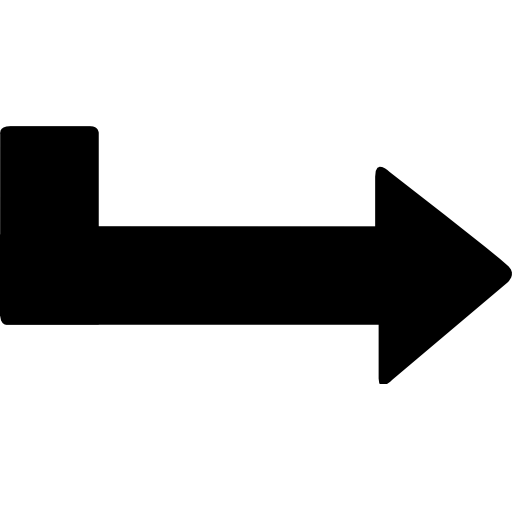 Angled right arrow icon