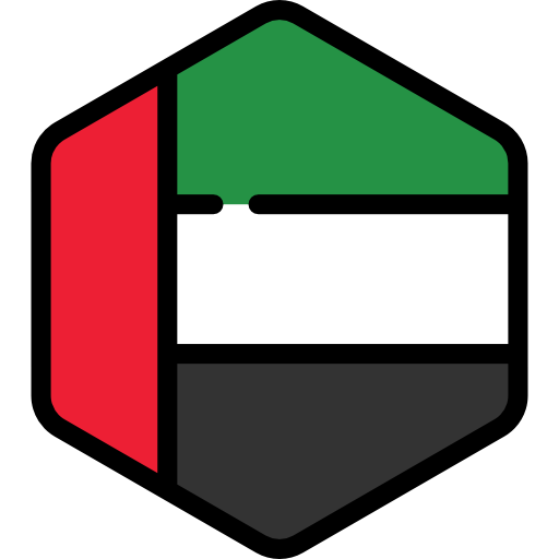 United arab emirates Flags Hexagonal icon