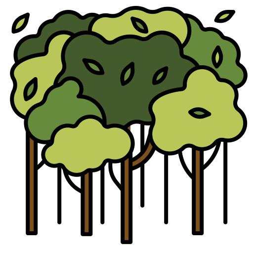 Forest Generic Outline Color icon