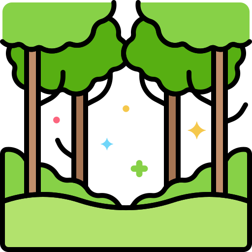 Forest Generic Outline Color icon