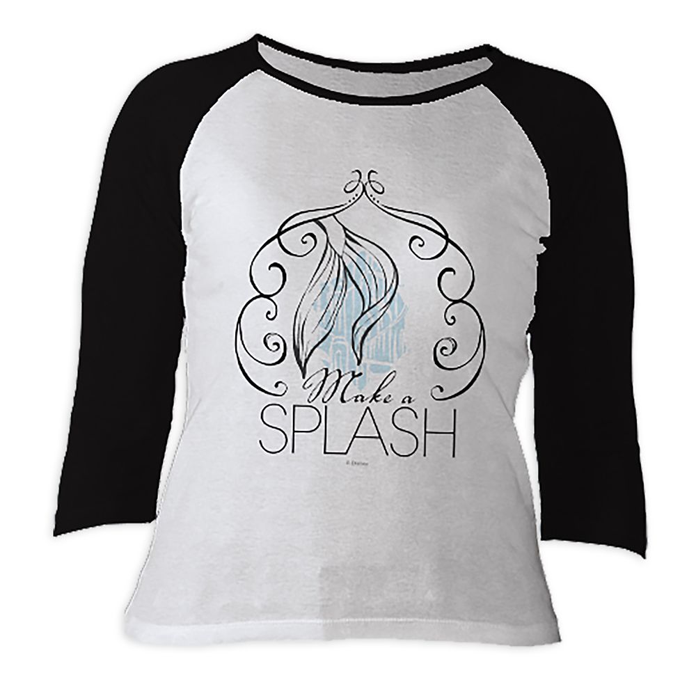 Ariel ''Make a Splash'' Raglan Sleeve Tee for Women  – Customizable