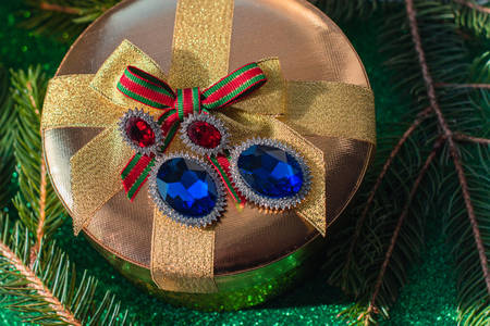 Earrings with precious stones