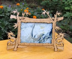 Dragon Picture Frame Design DXF File