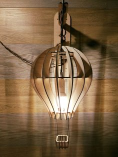 Laser Cut Balloon Lamp Free Vector