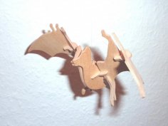 Bat 3D Puzzle DXF File