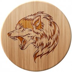 Wolf Laser Cut DXF File