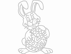 Osterhase (rabbit) dxf File