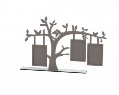 Tree Frame Laser Cut DXF File