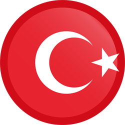 Flag of Turkey - Button Round