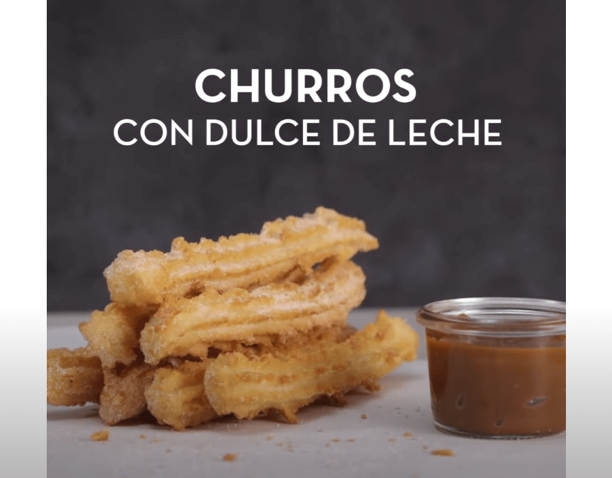 Churros con Dulce de Leche