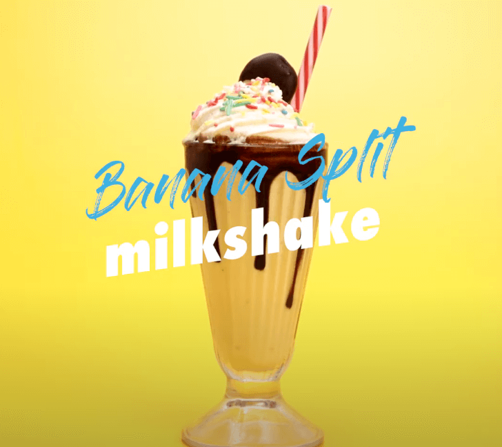 Banana Split Milkshake