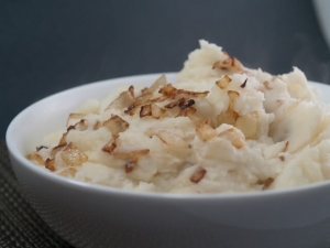 recipe for fried onion mashed potatoes