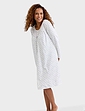 Brushed Fleece Nightdress - Blue