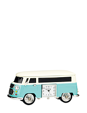 Miniature Camper Van Clock Blue