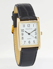 Mens Square Watch Gold