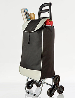 Supa Light 6 Wheel Shopping Trolley Black