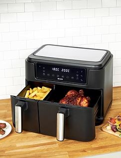 Haden 9.5L Dual Drawer Air Fryer Black