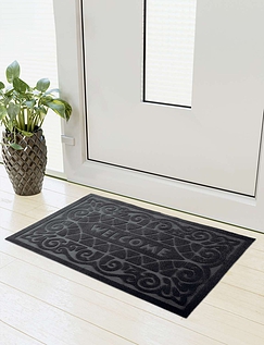 Slip Resist Door Mat Black