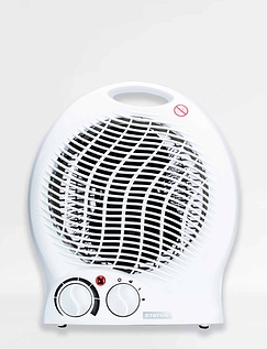 Upright Fan Heater White