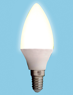 5W Candle Small Screw Bulb White