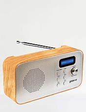 Portable DAB FM Radio Wood