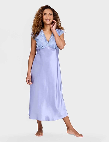 Luxury Satin and Lace Nightdress