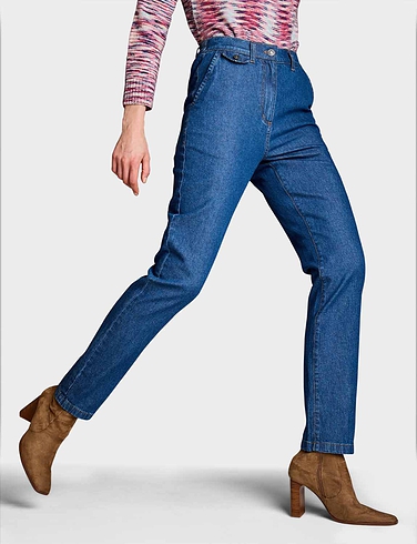 Slant Pocket Stretch Jean