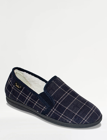 Dr Keller Wide Fit Sherpa Lined Slipper