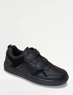 Pegasus Touch Fasten Standard Fit Trainers Black