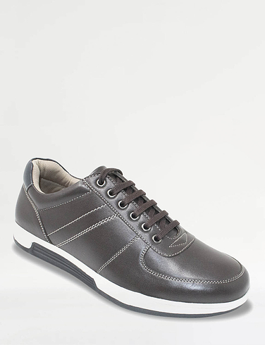 Pegasus Leather Lace Wide Fit Trainer